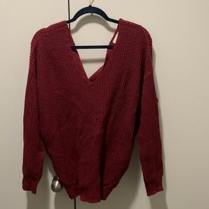 Twist Back Sweater
